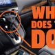 A photo of the dashboard in an automatic car.